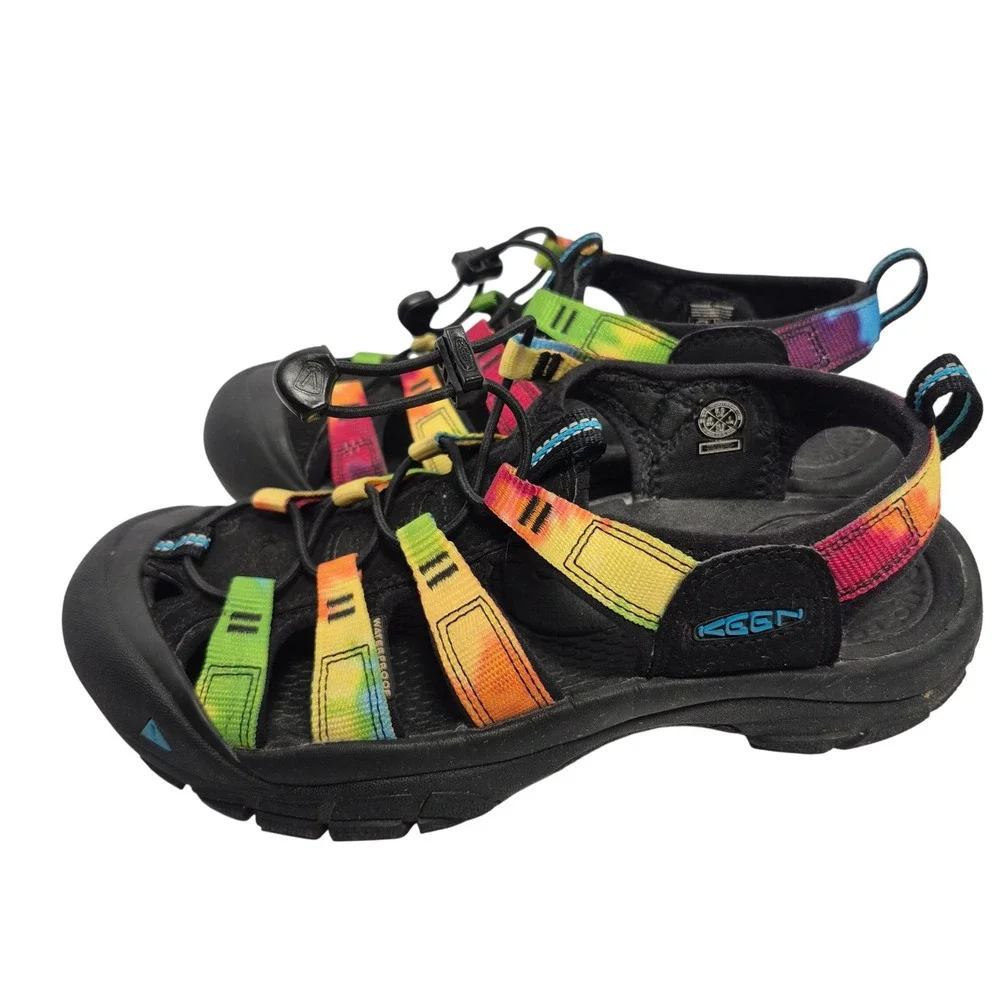 KEEN Newport H2 Sandals Womens 8.5 Multicolor Tie Dye Waterproof Hiking Shoes - Picture 4 of 8